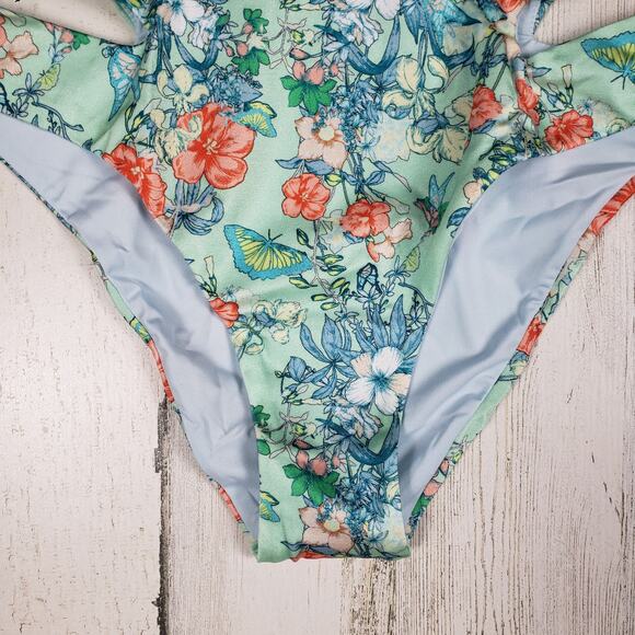 NWT Victoria's Secret Wrap High-Waist Cheeky Bikini Bottom Women's Size Large - Picture 4 of 14